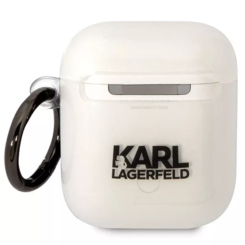 Karl Lagerfeld KLA2HNCHTCT Capa AirPods 1/2 Transparente Ikonik Choupette