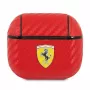Ferrari FESA3CARE On Track Capa AirPods 3 Vermelha PU Carbono