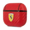 Ferrari FESA3CARE On Track Capa AirPods 3 Vermelha PU Carbono