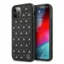 Mercedes-Benz iPhone 12 Pro Max Capa Rígida Padrão de Estrelas Prateadas Preto