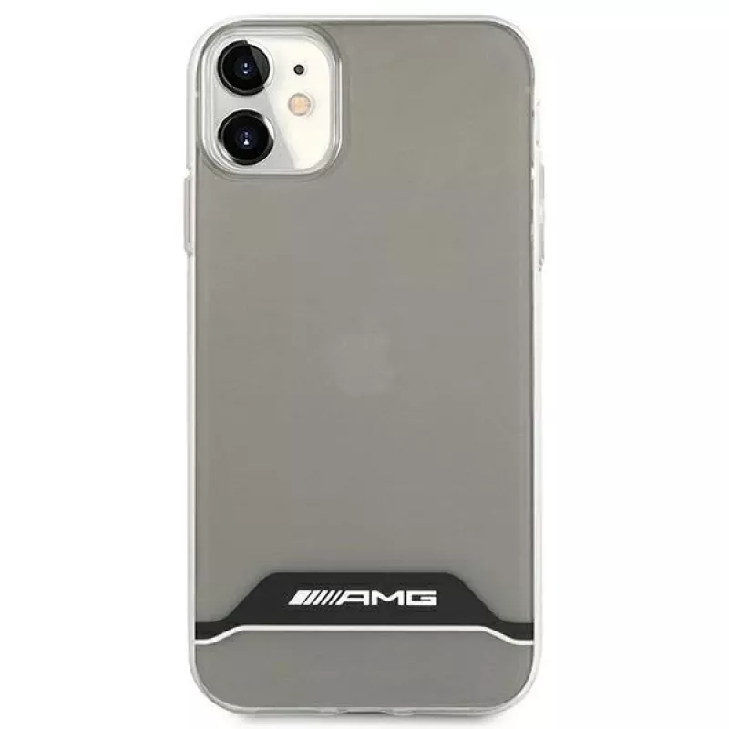 AMG AMHCN61TCBW Capa Rígida para iPhone 11 / XR 6,1 Polegadas – Transparente com Preto e Branco Eletrogalvanizado