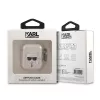 Karl Lagerfeld KLA2UKHGD Capa AirPods 1/2 Dourada Glitter Karl Head