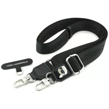 Karl Lagerfeld Universal Strap Tether Patch Karl Metal Logo Preto