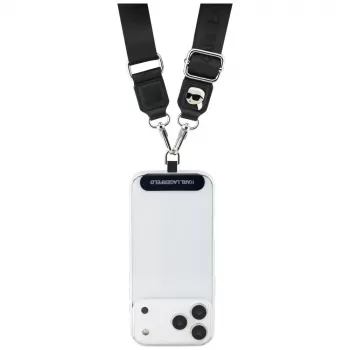 Karl Lagerfeld Universal Strap Tether Patch Karl Metal Logo Preto