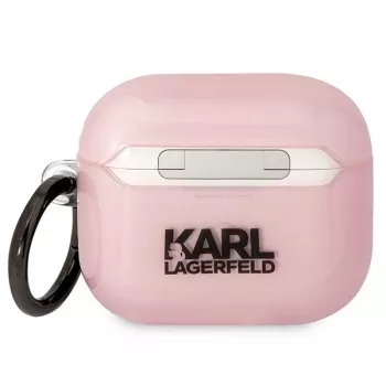 Karl Lagerfeld KLA3HNCHTCP Capa AirPods 3 Rosa Ikonik Choupette