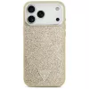 GUESS Glitter Triangle Logo Capa MagSafe para iPhone 17 Pro Max - Dourado