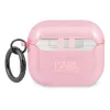 Capa Karl Lagerfeld KLA3UKHGP Glitter Karl's Head para AirPods 3 - rosa