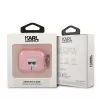 Capa Karl Lagerfeld KLA3UKHGP Glitter Karl's Head para AirPods 3 - rosa