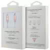 Cabo de carregamento rápido USB-C para USB-C GUESS GUCCLALRGDP 1,5 m rosa com logótipo em relevo