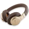 Auscultadores sem fios on-ear GUESS 4G Script Metal Logo Bluetooth 5.3 castanhos