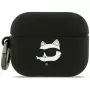 Capa 3D Karl Lagerfeld Silicone Choupette Head para AirPods Pro 3 - preto