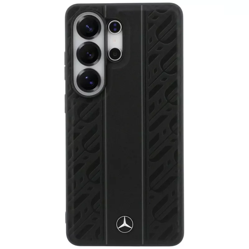 Capa MagSafe Mercedes-Benz Lorbeerblätter Vertical Stripes para Samsung Galaxy S26 Ultra - preto
