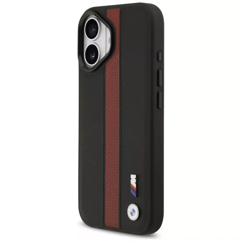 Capa MagSafe BMW M Perforated Stripe Logo para iPhone 17 - vermelho