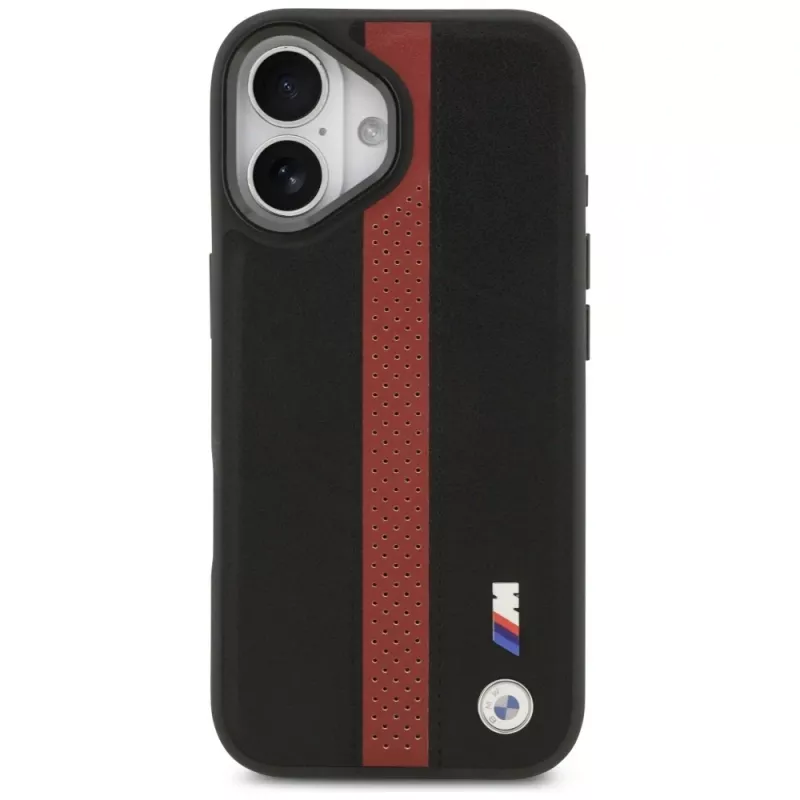 Capa MagSafe BMW M Perforated Stripe Logo para iPhone 17 - vermelho