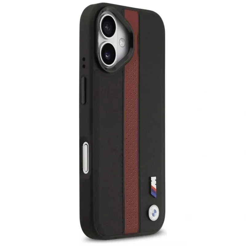 Capa MagSafe BMW M Perforated Stripe Logo para iPhone 17 - vermelho