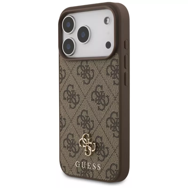 Capa MagSafe GUESS 4G Small Classic Logo para iPhone 18 Pro / 17 Pro – castanho