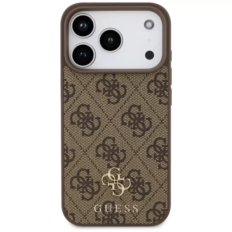 Capa MagSafe GUESS 4G Small Classic Logo para iPhone 18 Pro / 17 Pro – castanho