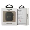 Capa Guess GUA2SSSK para AirPods 1/2 preta silicone Vintage Script