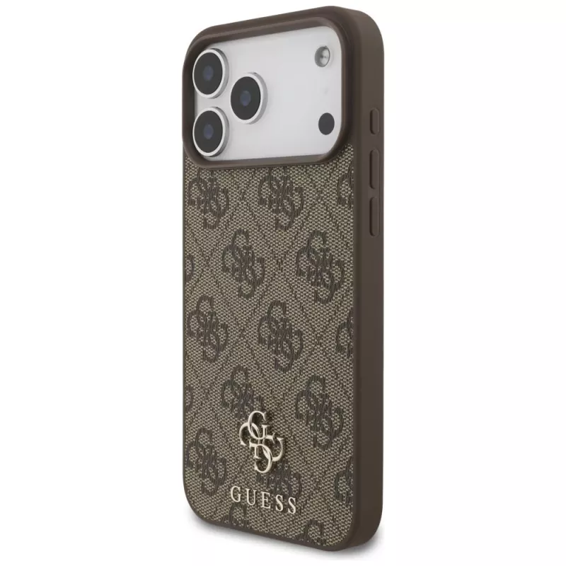 Capa MagSafe GUESS 4G Small Classic Logo para iPhone 18 Pro Max / 17 Pro Max - castanho