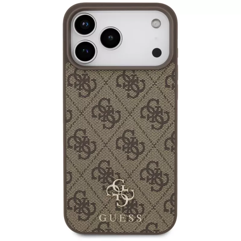 Capa MagSafe GUESS 4G Small Classic Logo para iPhone 18 Pro Max / 17 Pro Max - castanho