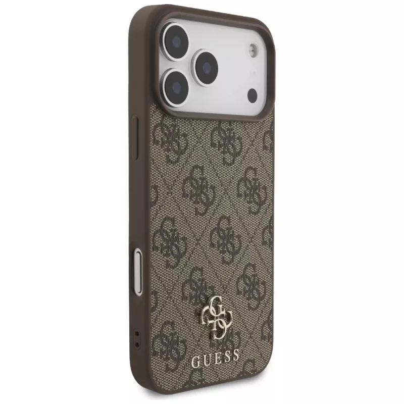 Capa MagSafe GUESS 4G Small Classic Logo para iPhone 18 Pro Max / 17 Pro Max - castanho