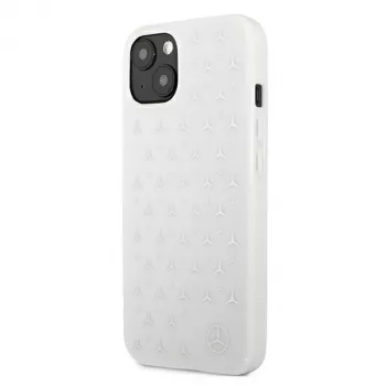 Capa rígida Mercedes-Benz Silver Stars para iPhone 13/14/15 6,1 polegadas – branco