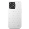 Capa rígida Mercedes-Benz para iPhone 13 Pro Max padrão estrelas prateadas branca