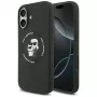 Capa MagSafe Karl Lagerfeld Silicone Karl & Choupette Ring para iPhone 17 - preto