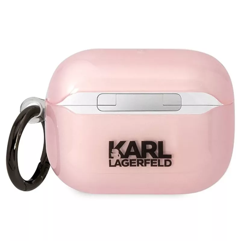 Capa Karl Lagerfeld KLAPHNCHTCP para AirPods Pro rosa Ikonik Choupette