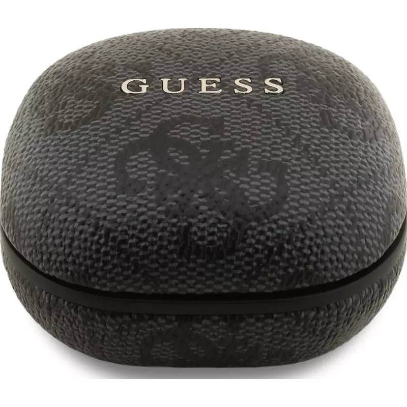 Auscultadores True Wireless Bluetooth Guess 4G Classic Metal Logo com ENC e estojo de carregamento, preto
