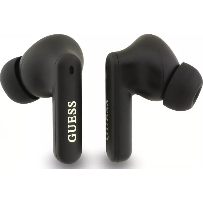 Auscultadores True Wireless Bluetooth Guess 4G Classic Metal Logo com ENC e estojo de carregamento, preto