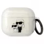 Capa Karl Lagerfeld KLA3HNKCTGT para AirPods 3 transparente Glitter Karl & Choupette