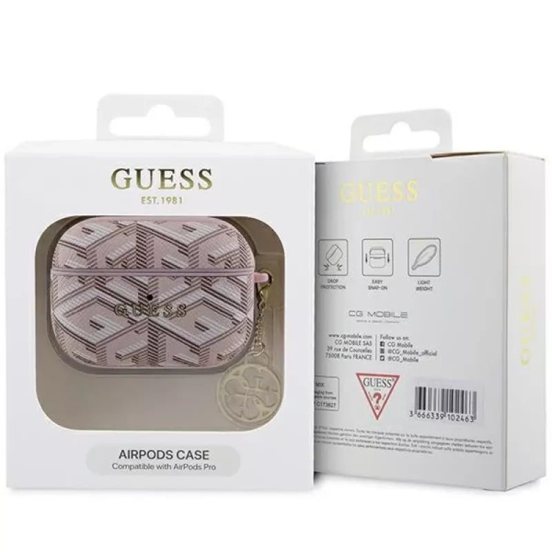Capa Guess GUAPPGCE4CP para AirPods Pro rosa GCube Charm
