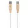 Cabo USB-C para USB-C GUESS GUCCLALRGDD 1,5 m carregamento rápido dourado-claro logótipo em relevo
