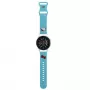 Pulseira de relógio universal Hello Kitty silicone Kitty Head azul 22mm