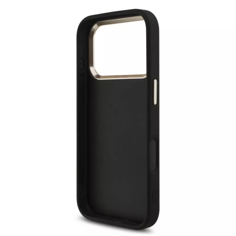Capa rígida GUESS 4G Big Logo Classic para iPhone 17 Pro / 18 Pro - Preto e dourado