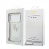 Capa protetora GUESS 4G Script Metal para iPhone 18 Pro Max / 17 Pro Max - Branco