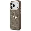 Capa GUESS 4G Big Classic Logo para iPhone 17 Pro / 18 Pro - Castanho e dourado