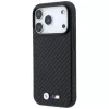 Capa MagSafe BMW M Carbon Metal Logo para iPhone 18 Pro / 17 Pro – Preto