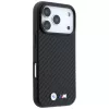 Capa MagSafe BMW M Carbon Metal Logo para iPhone 18 Pro / 17 Pro – Preto
