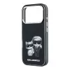 Capa MagSafe Karl Lagerfeld IML Karl & Choupette Bodies Sketch Print para iPhone 18 Pro / 17 Pro - Preto