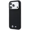 Capa MagSafe BMW M Quadrille Kevlar Metal Logo para iPhone 18 Pro Max / 17 Pro Max - Preto