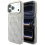 Capa MagSafe GUESS Embossed 4G Classic para iPhone 17 Pro Max / 18 Pro Max - Rosa