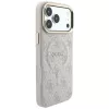 Capa MagSafe GUESS Embossed 4G Classic para iPhone 17 Pro Max / 18 Pro Max - Rosa