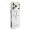 Capa MagSafe GUESS IML 4G Script Metal para iPhone 18 Pro / 17 Pro, Branco