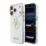 Capa MagSafe GUESS IML 4G Script Metal para iPhone 18 Pro / 17 Pro, Branco