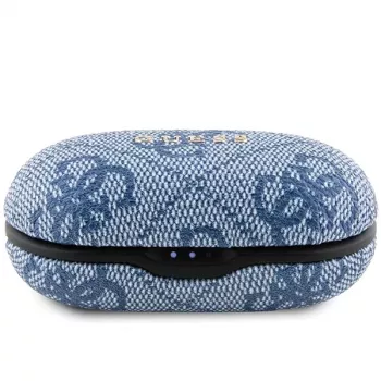 Auscultadores Bluetooth True Wireless GUESS GUTWSP4EGB com base de carregamento, ENC, Azul Metálico