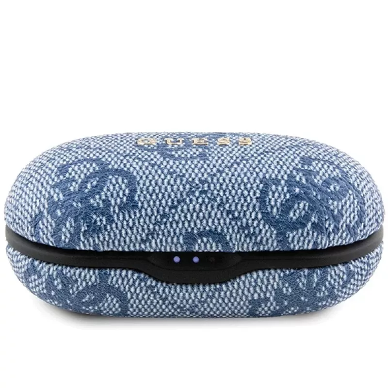 Auscultadores Bluetooth True Wireless GUESS GUTWSP4EGB com base de carregamento, ENC, Azul Metálico