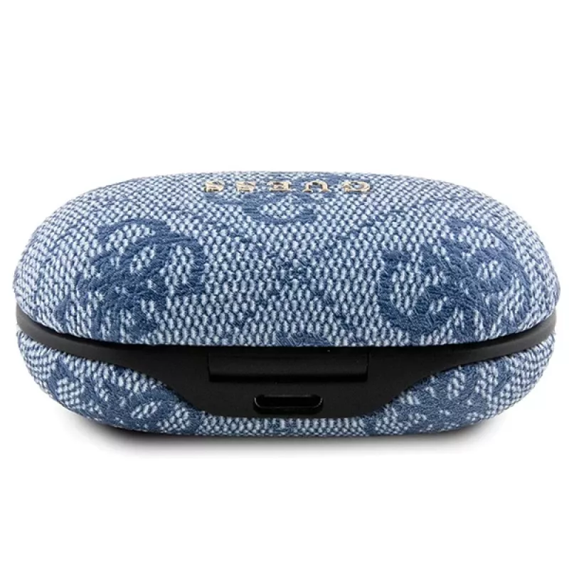 Auscultadores Bluetooth True Wireless GUESS GUTWSP4EGB com base de carregamento, ENC, Azul Metálico