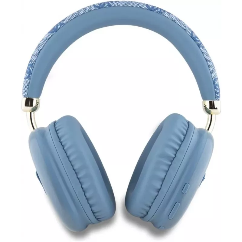 Auscultadores Bluetooth 5.3 circumaurais sem fios GUESS 4G Triangle Logo Azul